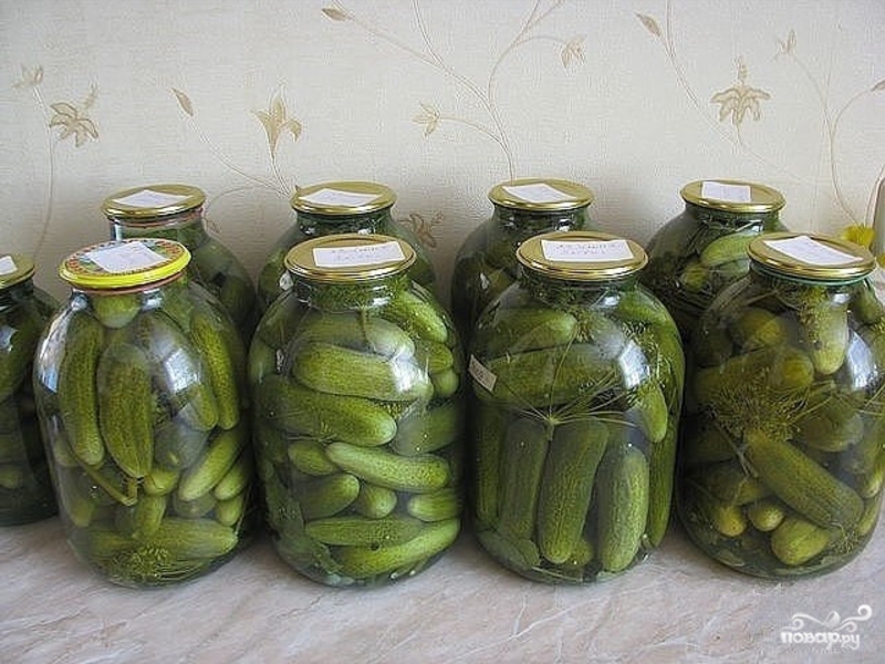 Cucumber pickles are delicious