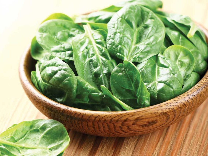 Spinach in cooking