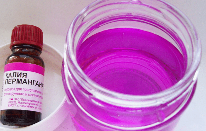 Potassium permanganate solution