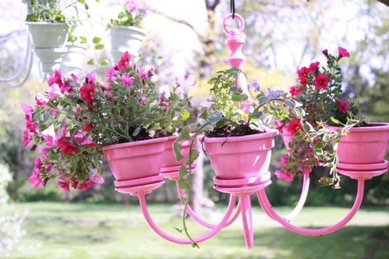 10 ways to make original flower stands with your own hands