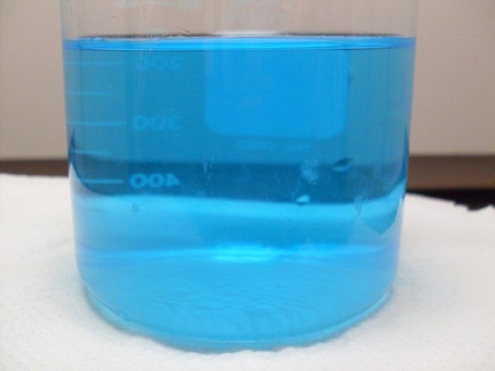 Copper sulfate solution