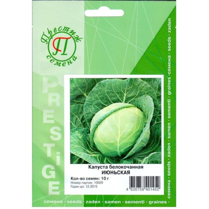 Cabbage seeds June firm Prestige