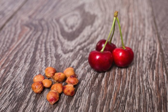 Cherry pits and fruits