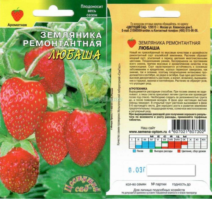 Lyubasha strawberry seeds