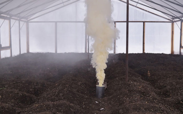 Greenhouse disinfection