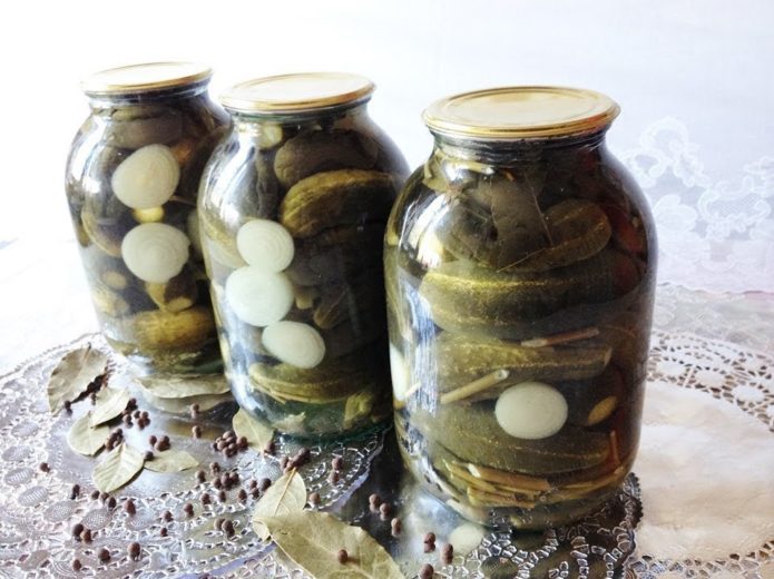 Pickled cucumbers Scented